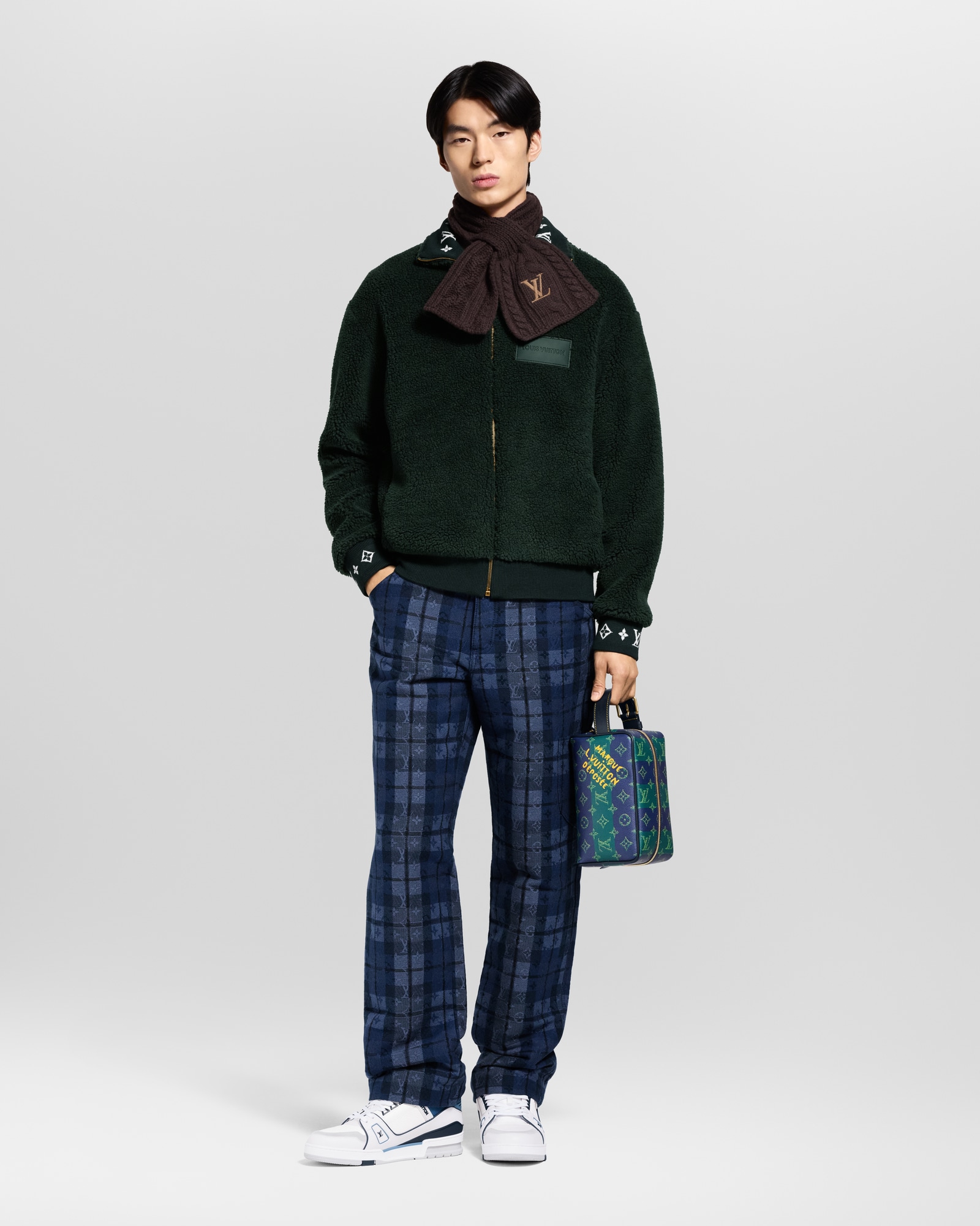 Leather Patch Fleece Blouson - Ready-to-Wear | LOUIS VUITTON
